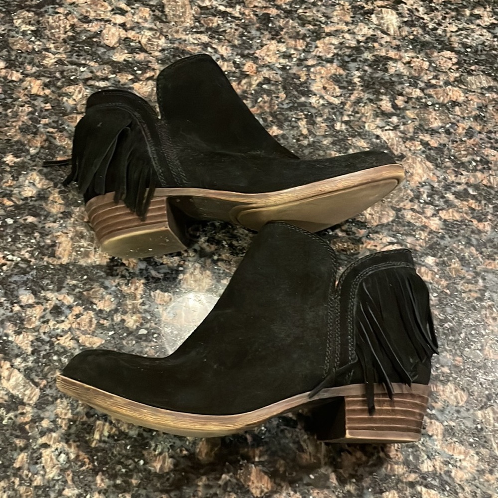 Lucky Brand Fringe Booties